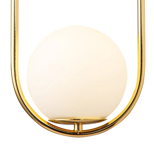 Lampa wisząca COSTA DUO złota szklana 50 cm do salonu i jadalni Step into Design