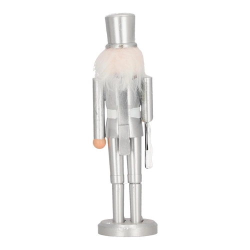 Dziadek do orzechów srebrny w kapeluszu