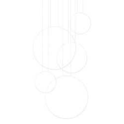 Lampa wisząca RIO 5 55/55/78/110/110  biała LED 3000K
