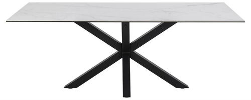 Stół do jadalni Heaven Actona 200x100 biały nowoczesny ceramiczno-szklany prostokątny