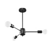 Żyrandol LANGO 3 czarny nowoczesny metalowy do salonu i jadalni Sollux Lighting