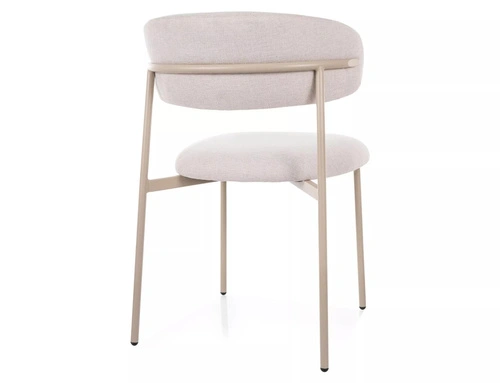 Krzesło Pasco Slim beżowe tapicerowane nowoczesne do jadalni Intesi