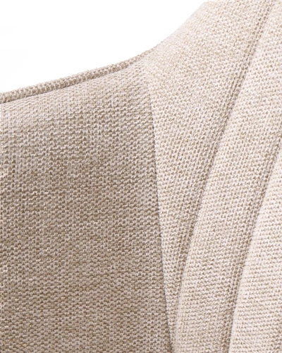 Krzesło Nolan do jadalni tapicerowane z podłokietnikami piaskowe