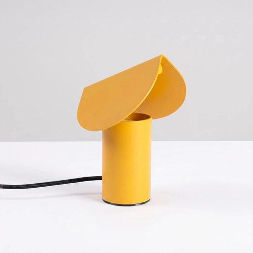 Lampa biurkowa LED BISCUIT żółta nowoczesna na biurko do salonu