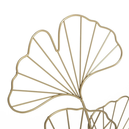 Dekoracja metalowa Ginko złota