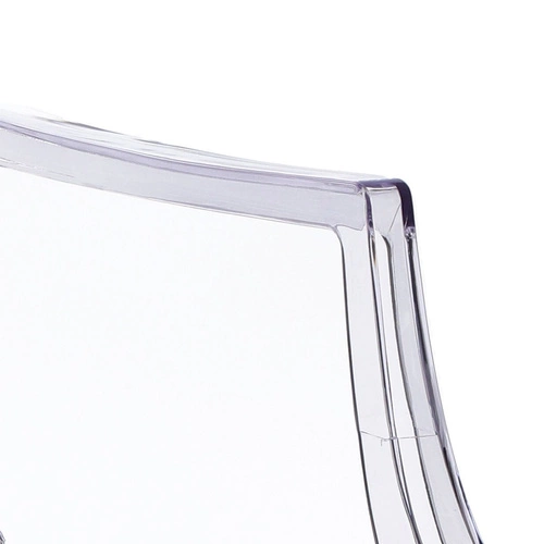 Krzesło do jadalni Royal transparentne inspirowane Louis Ghost sztaplowane nowoczesne