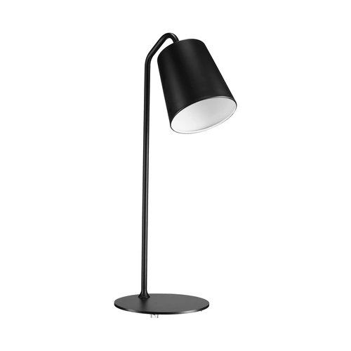 Nowoczesna metalowa lampka nocna ZEN T czarna 56 cm do sypialni i salonu Step into Design