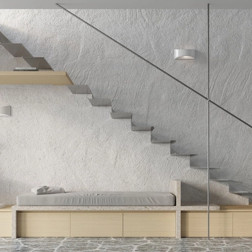 Kinkiet ścienny Vixen biały połysk nowoczesny ceramiczny do salonu, sypialni lub nad lustro