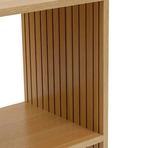 Szafka stojąca Tasso 5five simply smart wąska z 3 półkami naturalna do salonu i przedpokoju