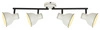 Lampa sufitowa Zumba listwa 4x40W E14  biały+czarny