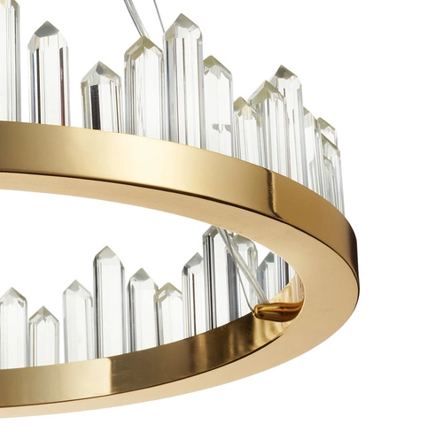 Lampa wisząca LED LUSSO złota 60 cm nowoczesna do salonu i jadalni Step into Design