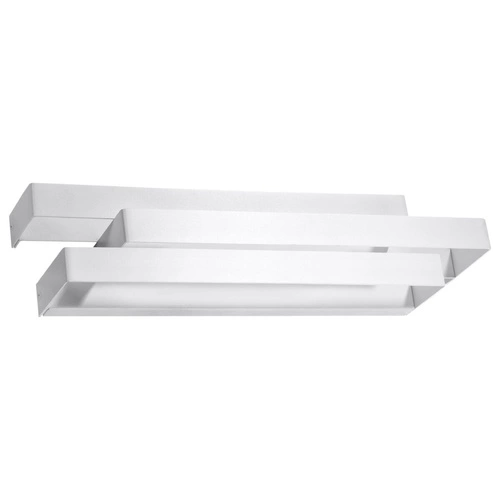 Kinkiet ścienny nowoczesny biały FROST Sollux Lighting do salonu i sypialni 42 cm metalowy
