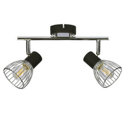 Lampa sufitowa Modo listwa 2x40W E14  czarny+chrom
