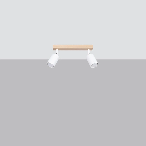 Plafon sufitowy VERDO 2 biały nowoczesny z regulacją światła do salonu i kuchni 46 cm