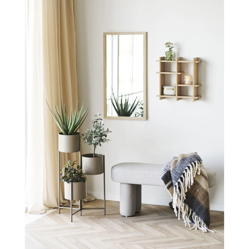 Lustro Scottsdale prostokątne w drewnianej ramie do przedpokoju 45x75