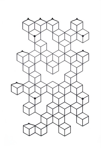 Nowoczesny wieszak ścienny do przedpokoju Stiga L czarny metalowy POLYHEDRA 91 cm