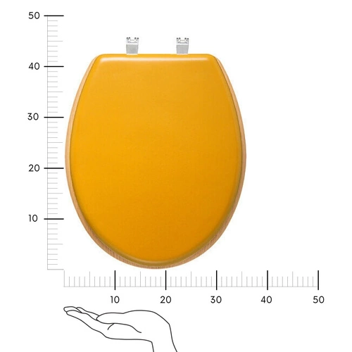 Deska sedesowa Modern Color żółta z duroplastu do łazienki