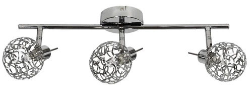Nowoczesna lampa sufitowa Puzzle chrom 3-punktowa do salonu i kuchni CANDELLUX
