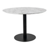 Stół Bolzano 110cm marmur/ czarny
