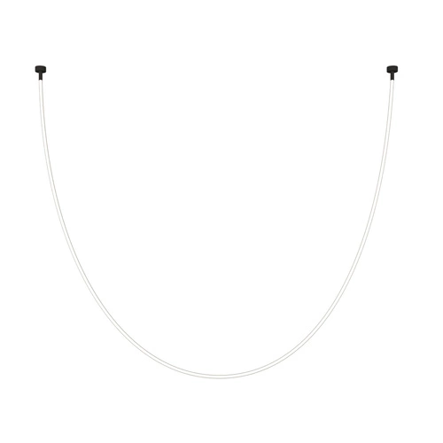 Lampa wisząca SNAKE LED wąż ledowy  czarna 300 cm