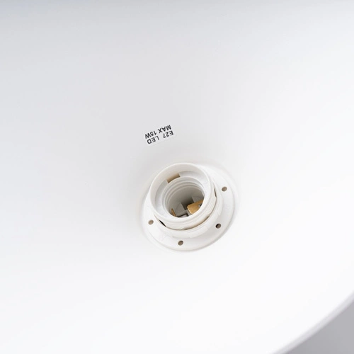 Lampa wisząca JAGA biała skandynawska do salonu i jadalni nad stół 30 cm SOLLUX LIGHTING