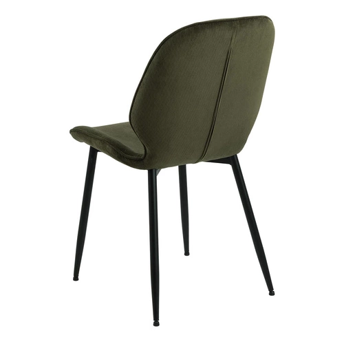 Krzesło Femke zielone tapicerowane