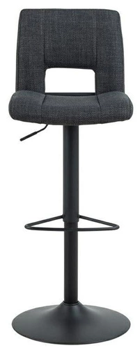 Hoker Sylvia nowoczesny tapicerowany z oparciem obrotowy regulowany szary ciemny do kuchni Actona