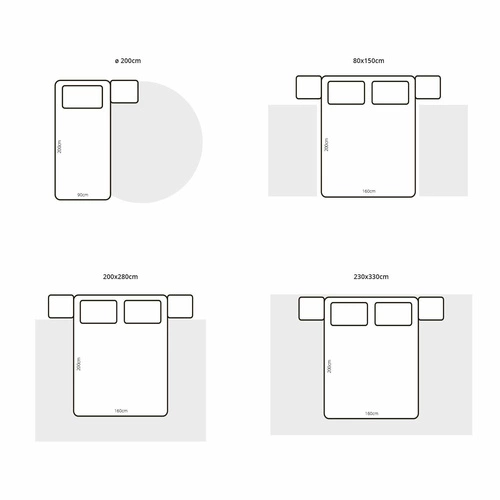 Dywan zewnętrzny Lace Sage Grey 140x200 nowoczesny szary łatwy w czyszczeniu na taras