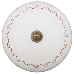 Plafon sufitowy biały szklany okrągły klasyczny 30 cm do salonu i kuchni 130 brus 30 CANDELLUX