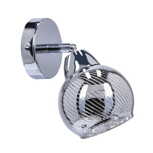 Kinkiet ścienny Fort nowoczesny chrom metalowy z ruchomym kloszem do sypialni i salonu