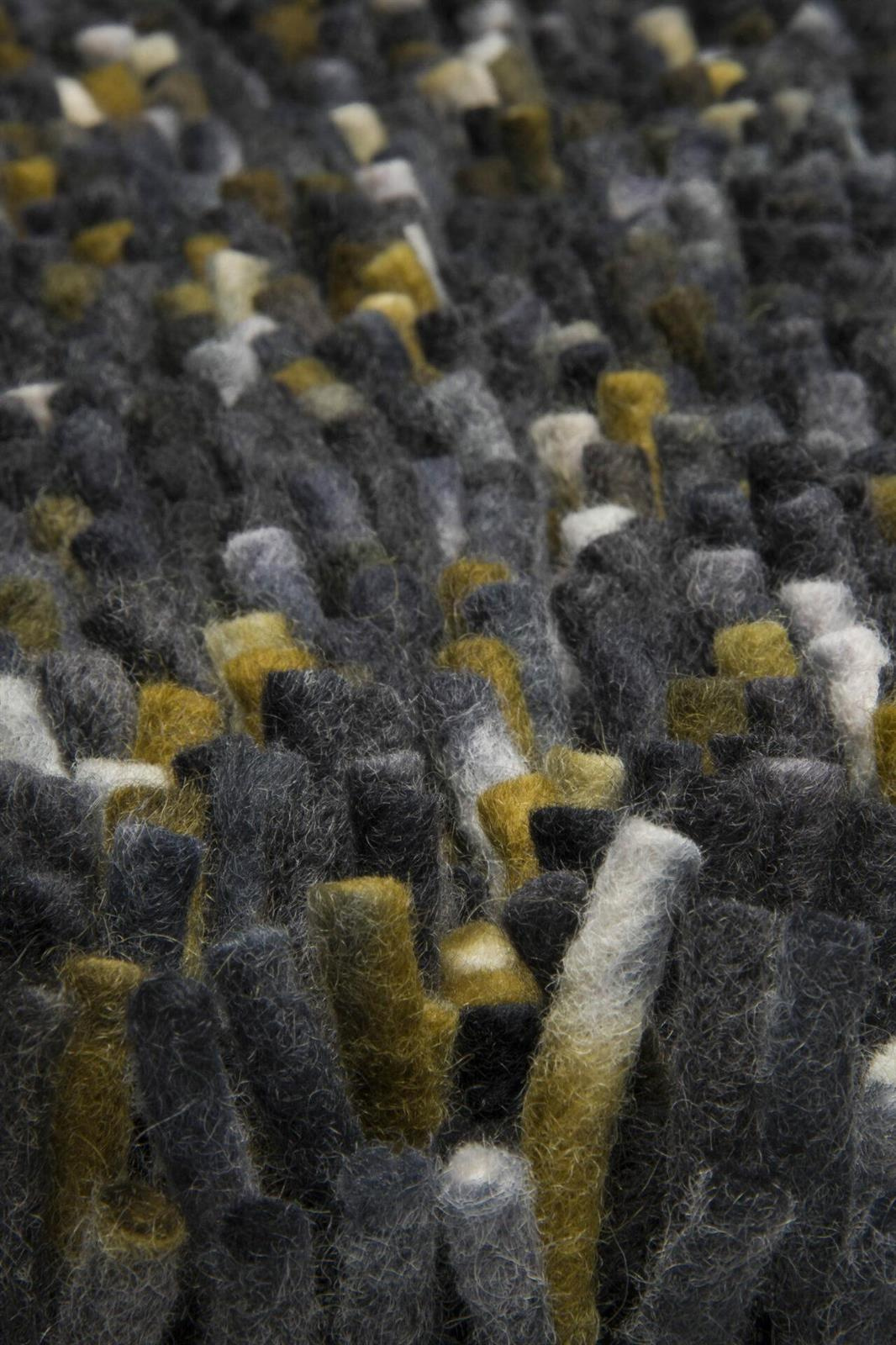 Dywan shaggy wełniany Shaggy Rocks granatowy 250x300 dywan do salonu nowoczesny Carpets&More