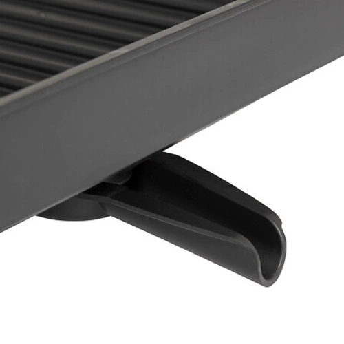 Ociekacz do naczyń 5five simply smart Black Edition czarny metalowy na blat z odpływem rozkładany