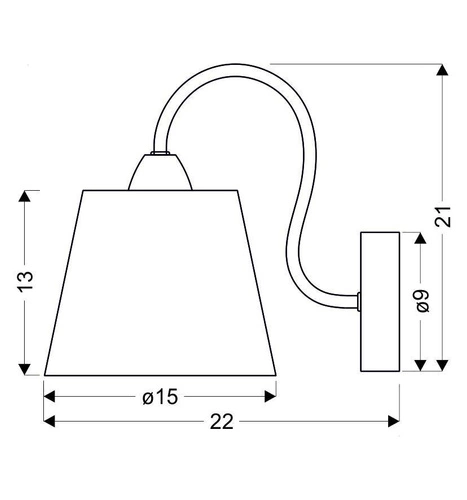 Nowoczesny kinkiet ścienny Luk CANDELLUX chrom z abażurem beżowym do salonu i sypialni