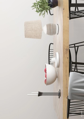 Lampka nocna do sypialni Ambon nowoczesna ceramiczna beżowa z abażurem Candellux 35 cm