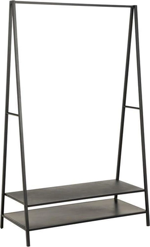 Nowoczesny wieszak stojący na ubrania i buty Selje czarny do przedpokoju Actona