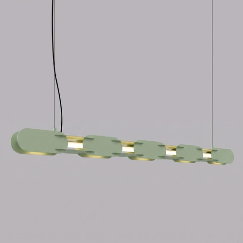Lampa wisząca LED CHAIN 158 szałwiowa nowoczesna nad stół