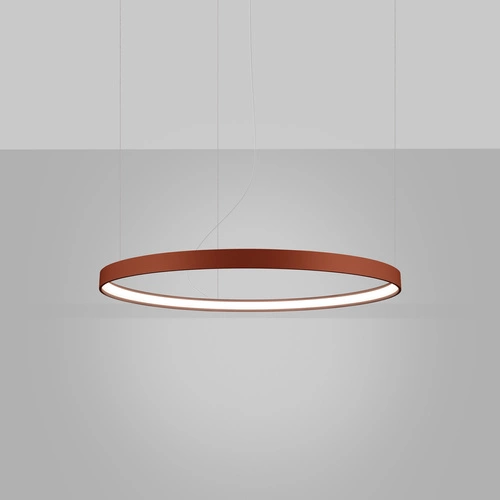 Żyrandol LED RIO 78 nowoczesny czerwony regulowany do salonu kuchni lub jadalni