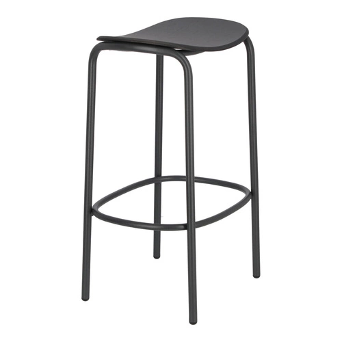 Hoker Trick wood nowoczesny czarny drewniany do kuchni i jadalni 65 cm SCAB Design