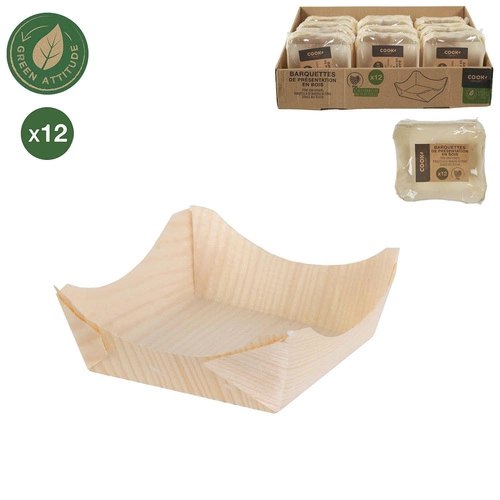 Sosnowe pudełko S na przekąski 12szt