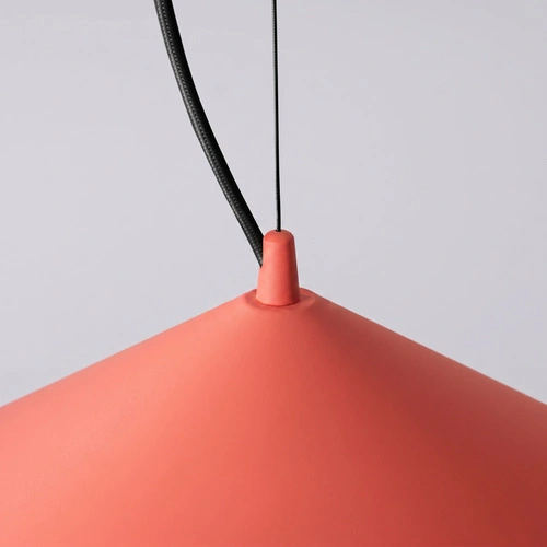 Lampa wisząca FINT czerwona LED do salonu regulowana 50 cm