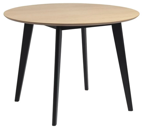 Stół Roxby 105cm naturalny /czarny okrągły