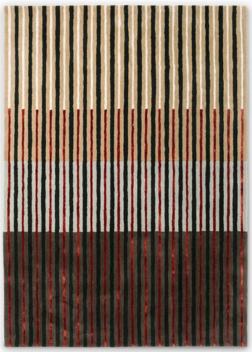 Dywan wełniany Decor Proof 160x230 beżowy nowoczesny do salonu ręcznie tkany łatwy w czyszczeniu