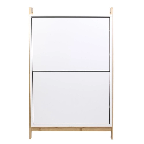 Szafka na buty Kopenhaga biała/naturalna