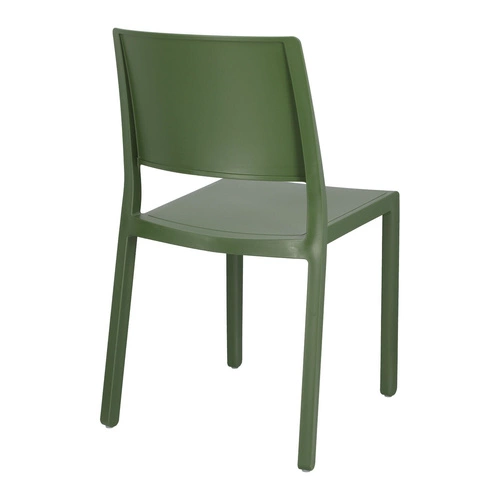 Krzesło ogrodowe Kate zielone z tworzywa sztucznego SCAB Design, sztaplowane, łatwe czyszczenie