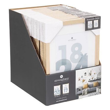 Ramka na zdjęcia 18x24 złota Manu Atmosphera do powieszenia i postawienia glamour