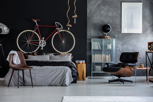 Fotel wypoczynkowy Vip skórzany czarny obrotowy nowoczesny do salonu inspirowany Lounge Chair