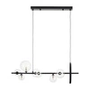 Lampa wisząca ORION LONG-90 czarna LED z kulami szklanymi do salonu nad stół 90cm