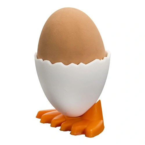 Intesi zestaw 2 podstawek na jajka na miękko dekoracyjnych białych