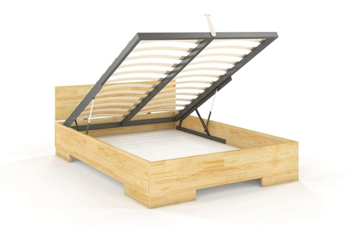 Łóżko drewniane Spectrum Maxi skandynawskie 160x220 z pojemnikiem personalizowane