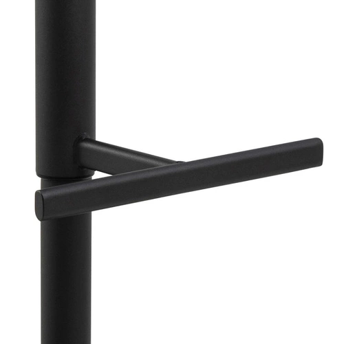 Hoker Adisa beżowy tapicerowany z oparciem obrotowy do kuchni i wyspy nowoczesny 65 cm